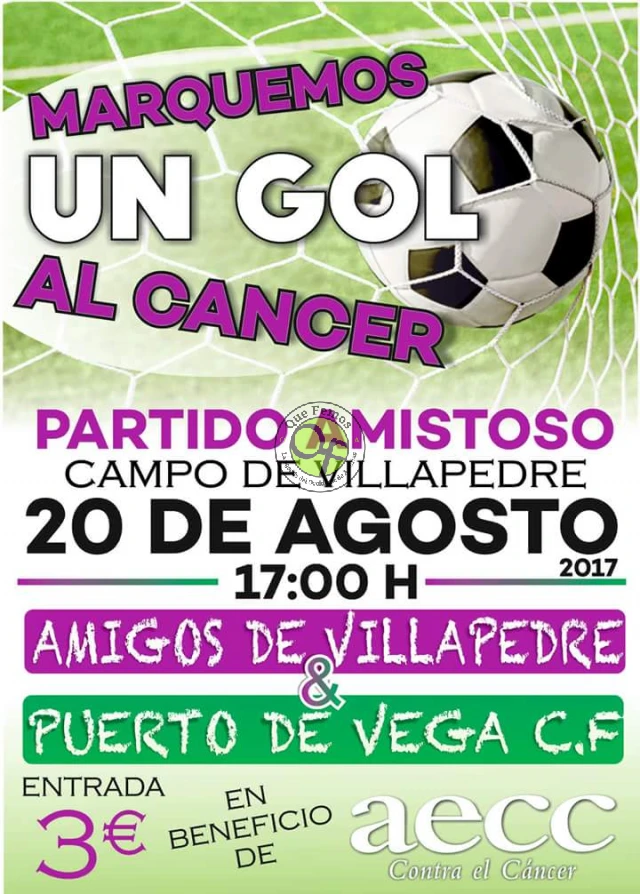 En Villapedre marcarán un gol al cáncer