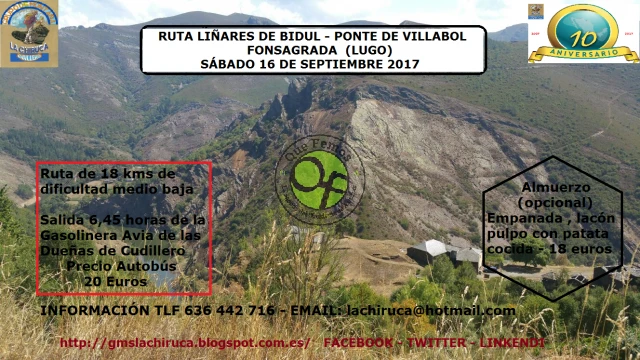 Grupo de Montaña La Chiruca: Ruta Liñares de Bidul-Ponte de Villabol