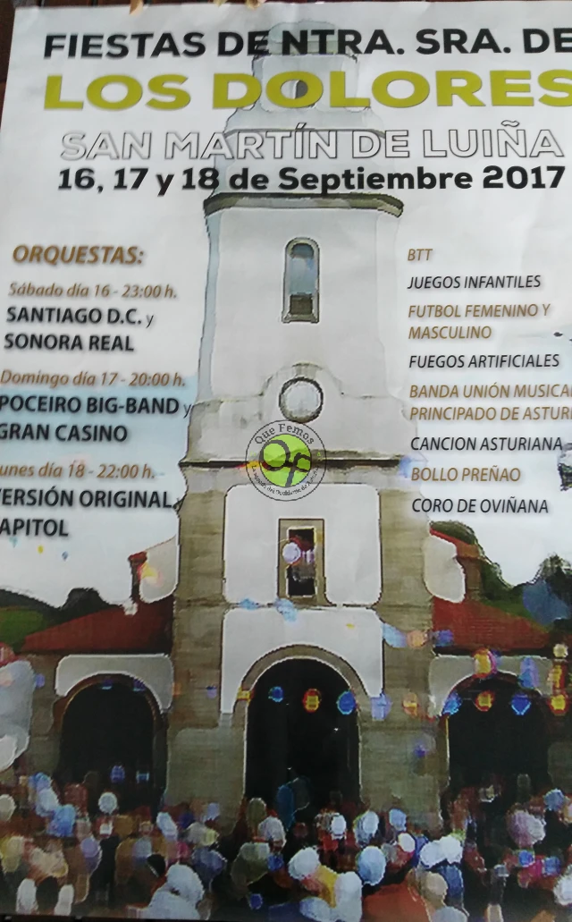 Fiestas de Nuestra Señora de Los Dolores 2017 en San Martín de Luiña
