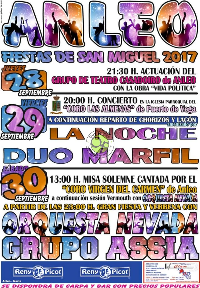 Fiestas de San Miguel 2017 en Anleo