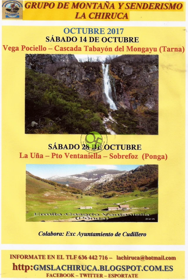 Grupo de Montaña La Chiruca: mes de octubre