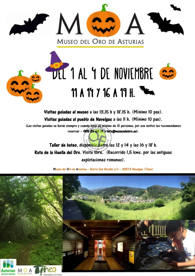 MOA en el Puente de Noviembre: actividades del Museo del Oro de Asturias