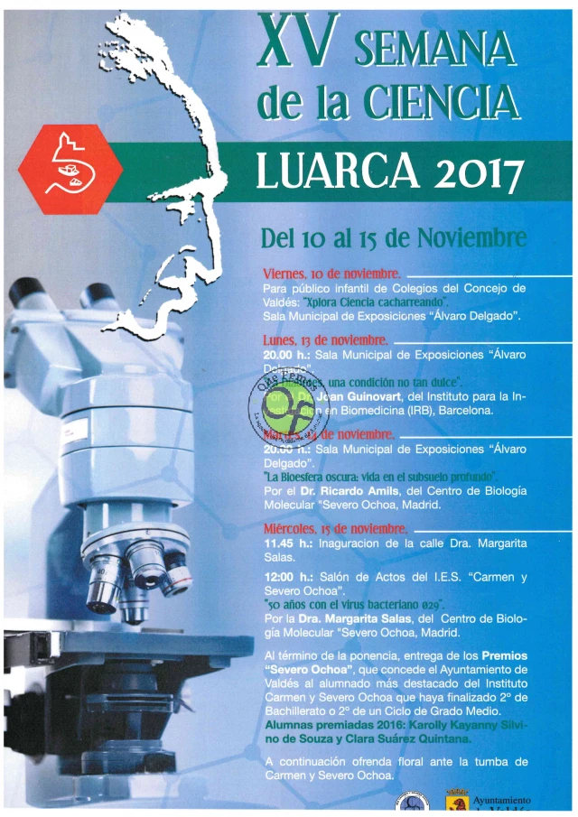 XV Semana de la Ciencia en Luarca 2017