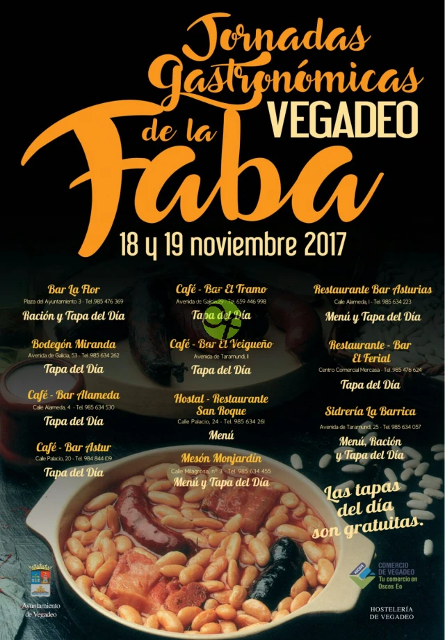 Jornadas Gastronómicas de la Faba 2017 en Vegadeo