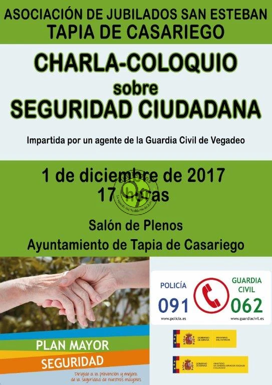 Charla-coloquio sobre seguridad ciudadana en Tapia