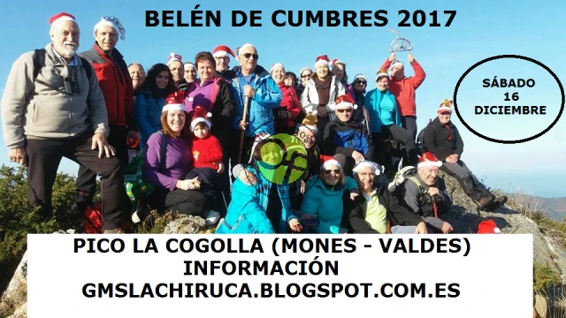El Grupo de Montaña La Chiruca colocará su Belén de Cumbres 2017