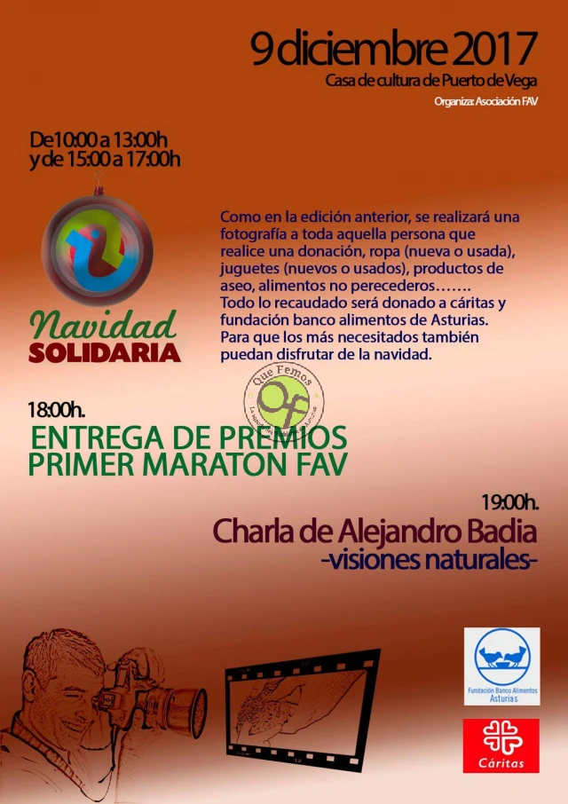 Navidad Solidaria y entrega de premios I Maratón FAV en Puerto de Vega