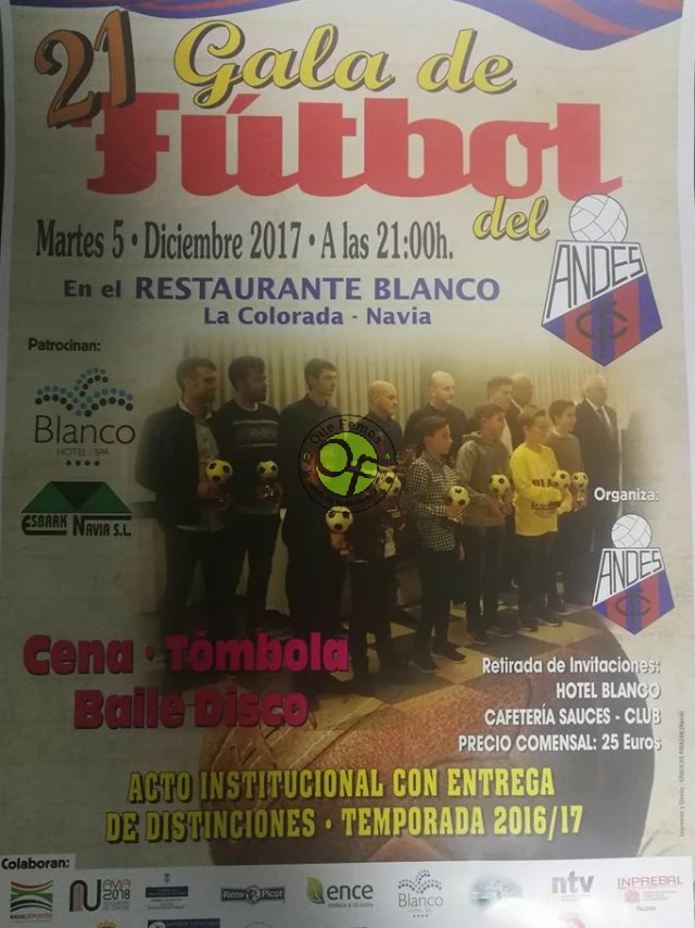 21 Gala del Fútbol del Andés C.F.