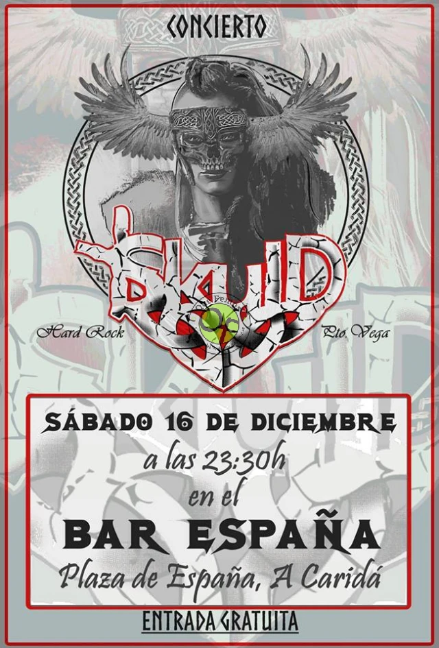 Concierto de Skuld en el Bar España de A Caridá