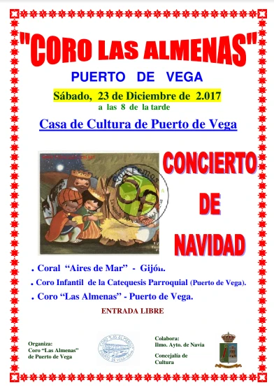 Concierto de Navidad 2017 en Puerto de Vega