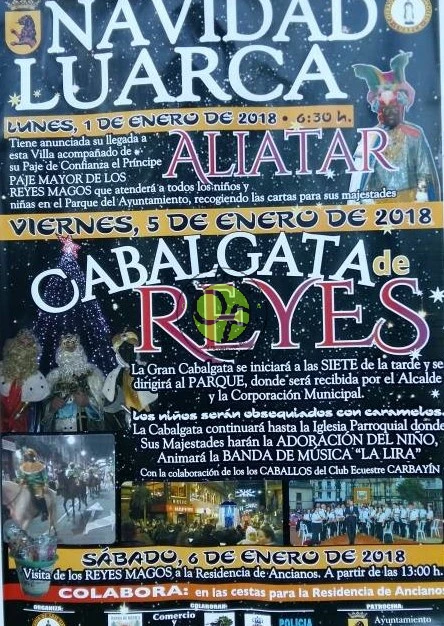 Visita de Aliatar y Cabalgata de Reyes Magos 2018 en Luarca