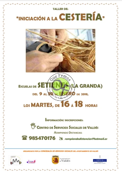 Taller de iniciación a la cestería en Setienes (La Granda)