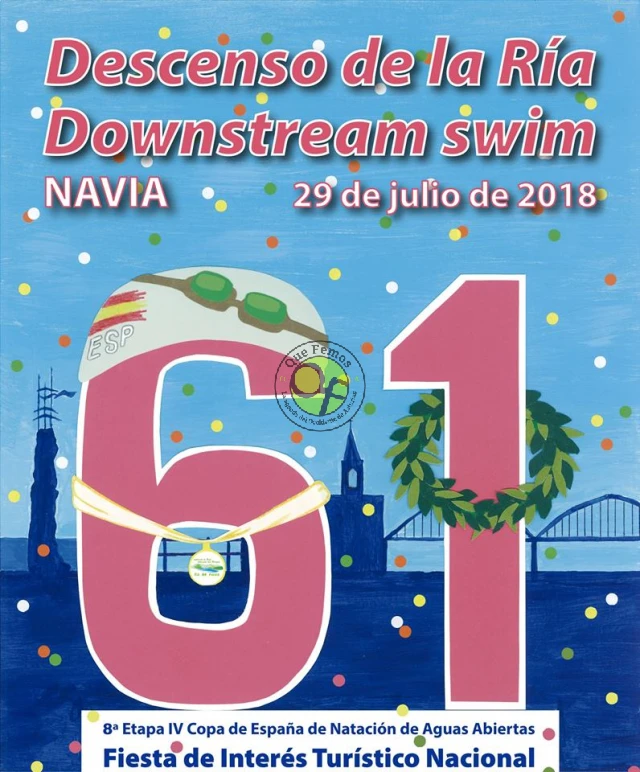 LXI Descenso Internacional a Nado de la Ría de Navia 2018 y XX Copa Asturias de Natación en Aguas Abiertas