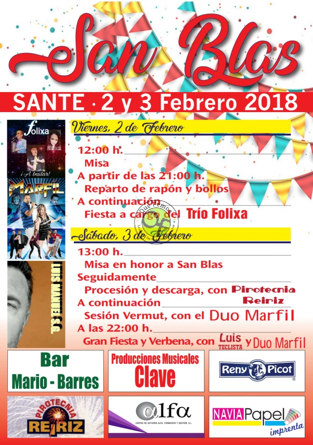 Fiestas de San Blas 2018 en Sante