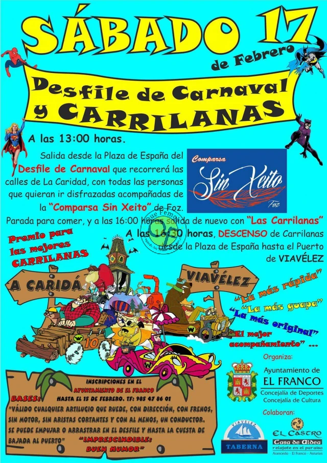 Desfile de Carnaval y Carrilanas 2018 en A Caridá