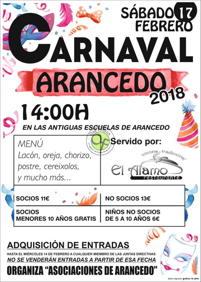 Carnaval 2018 en Arancedo