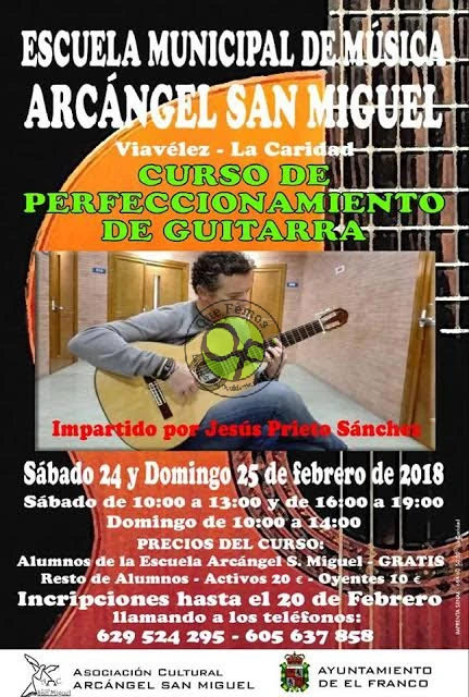 Curso de perfeccionamiento de guitarra en El Franco