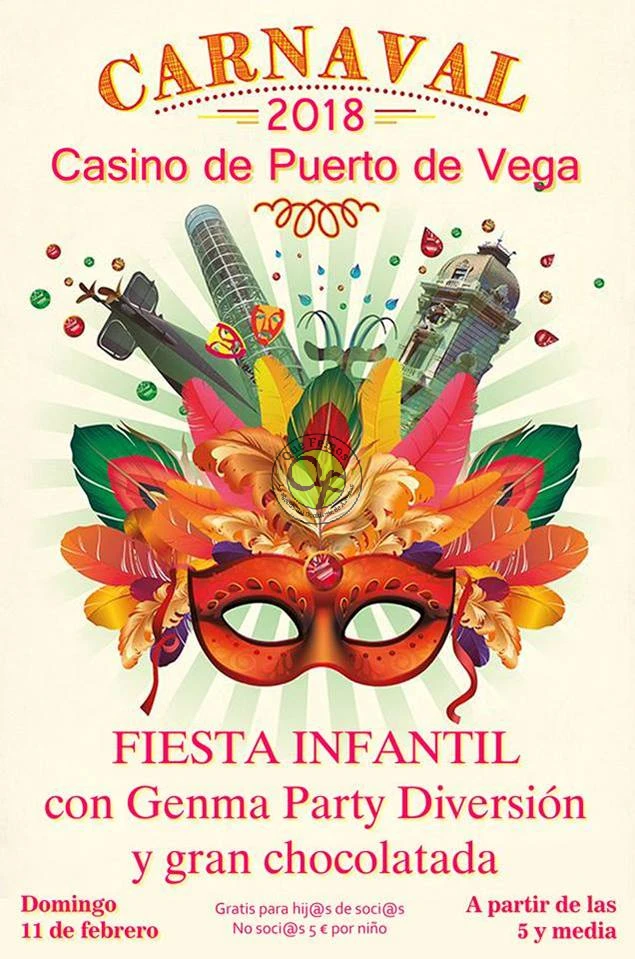 Carnaval infantil 2018 en el Casino de Puerto de Vega
