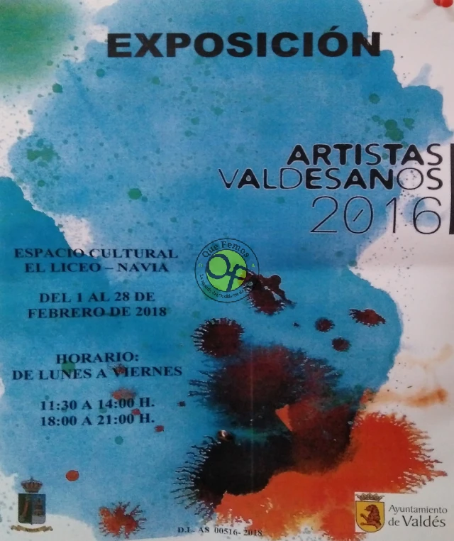Exposición Artistas Valdesanos en El Liceo de Navia