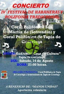IV Festival de Habaneras y Polifonía Tradicional en Tapia
