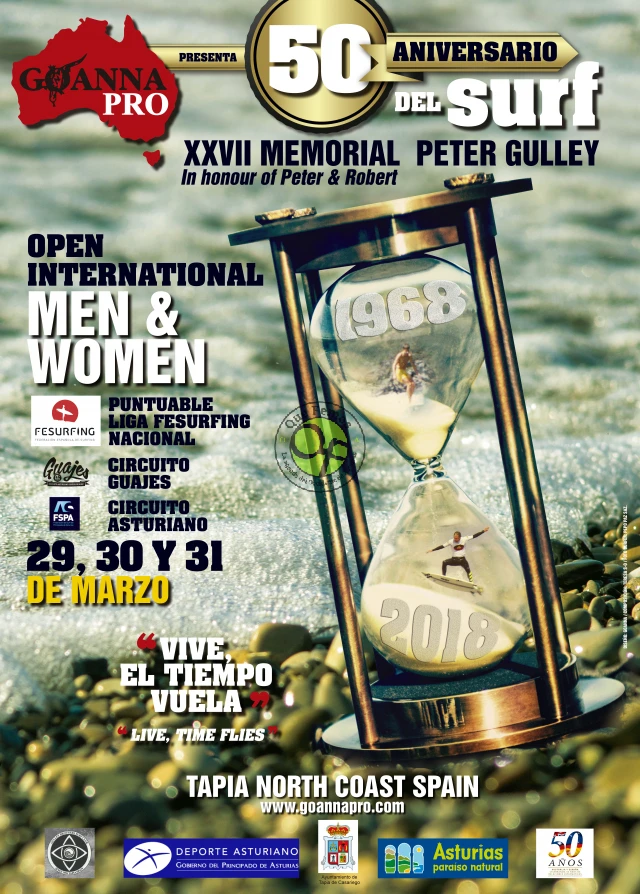 50º Aniversario del Open Internacional de Surf de Tapia-XXVII Memorial Peter Gulley