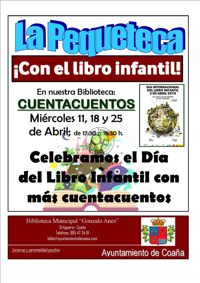La Pequeteca de Coaña celebra en abril la magia de los libros infantiles
