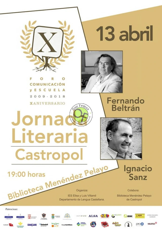 Jornada literaria en Castropol, con Fernando Beltrán e Ignacio Sanz