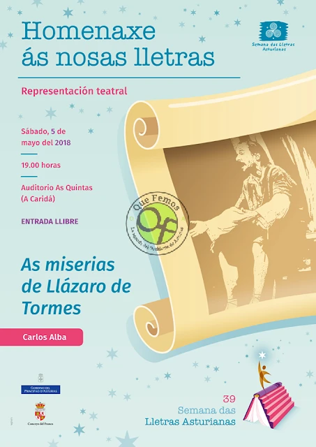 A Caridá celebra a 39 Semana das Lletras Asturianas con a obra 