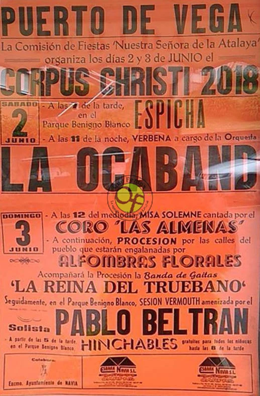 Fiestas del Corpus Christi 2018 en Puerto de Vega