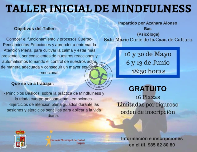 Taller de iniciación al Mindfulness en Tapia