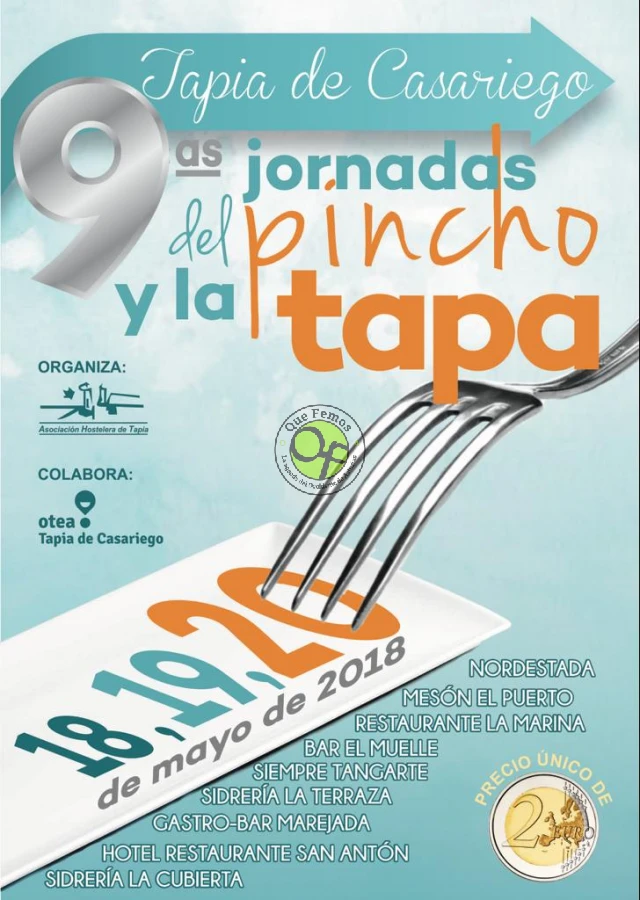 IX Jornadas del Pincho y la Tapa 2018 en Tapia de Casariego