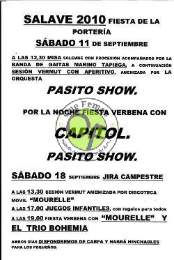 Fiestas de Nuestra Señora de la Porteiría en Salave 2010