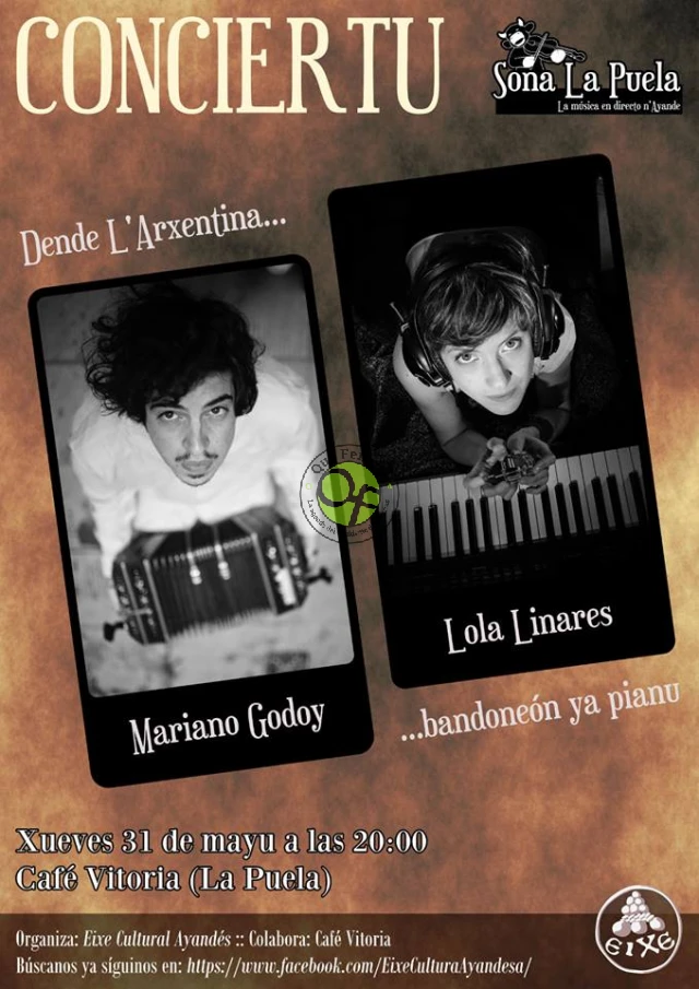 Concierto de Mariano Godoy y Lola Linares en La Puela