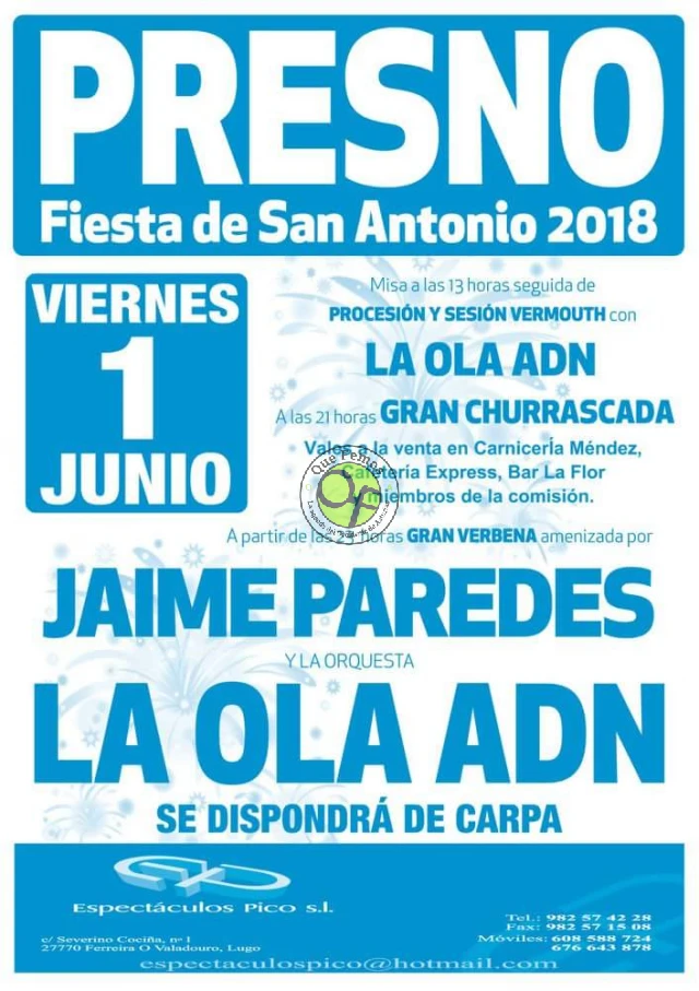 Fiesta de San Antonio 2018 en Presno