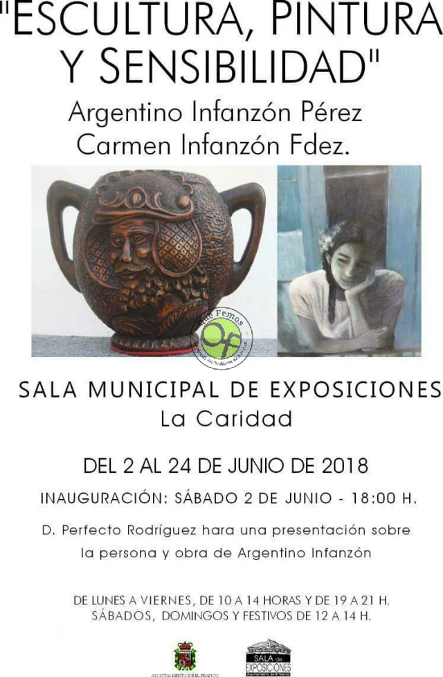 Exposición de Argentino Infanzón en La Caridad