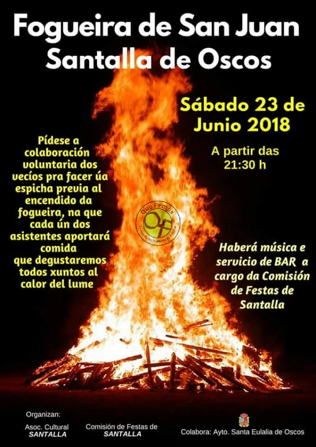 Fogueira de San Juan 2018 en Santalla d´Oscos