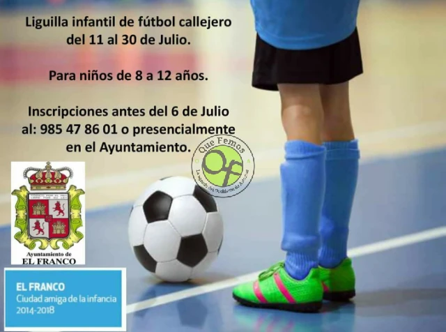 I Liguilla infantil de fútbol callejero en El Franco