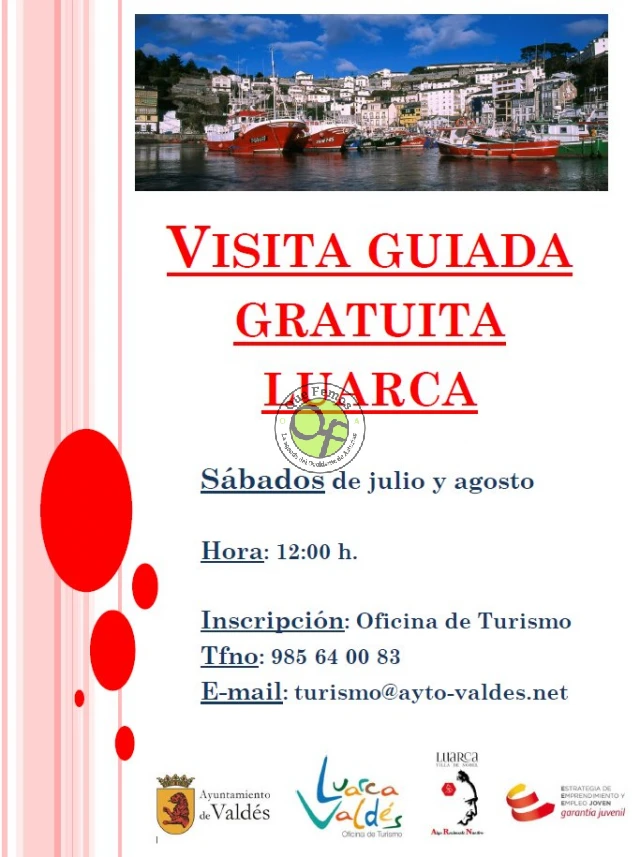 Visitas guiadas gratuitas a Luarca: verano 2018 (CANCELADO)
