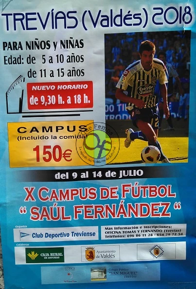 X Campus de Fútbol Saúl Fernández en Trevías