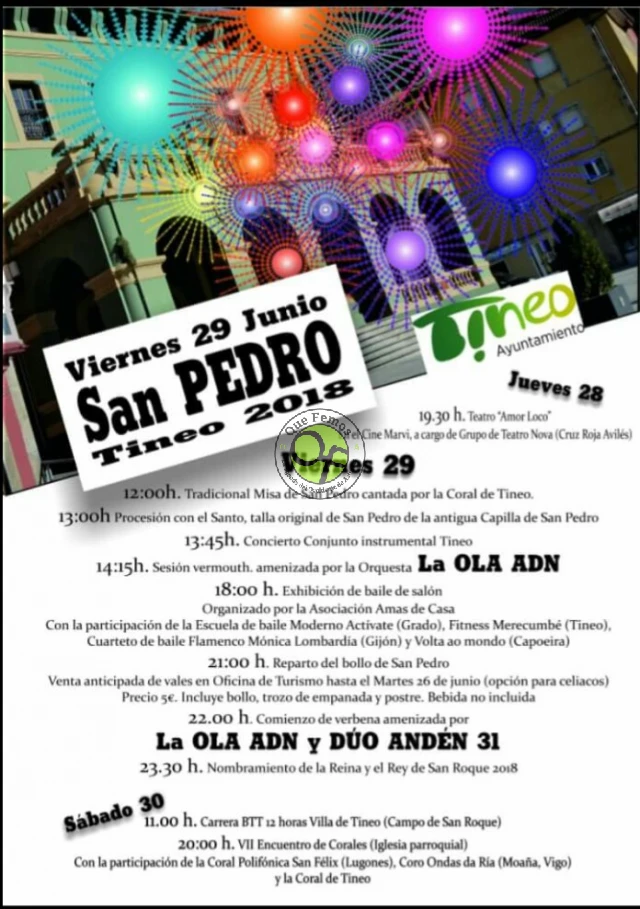 Fiestas de San Pedro 2018 en Tineo