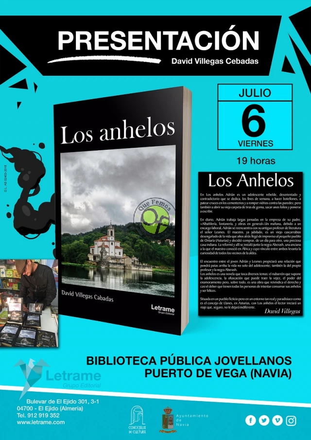 David Villegas Cabadas presenta su último libro en Puerto de Vega