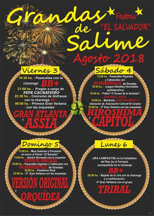 Fiestas de El Salvador 2018 en Grandas de Salime