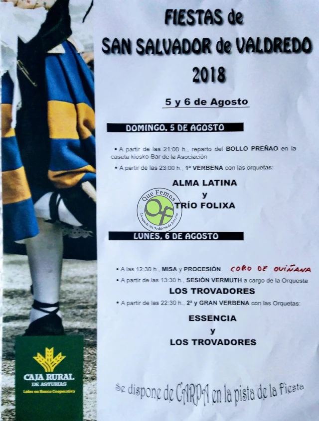 Fiestas de San Salvador 2018 en Valdredo