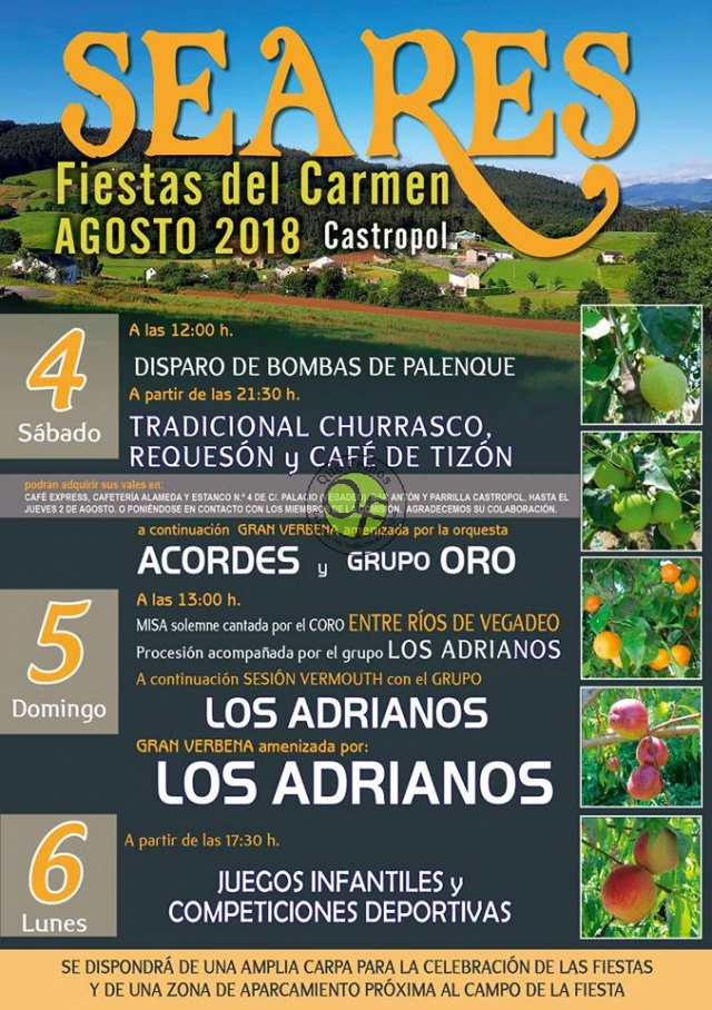 Fiestas del Carmen 2018 en Seares