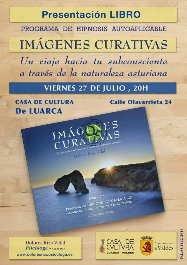 La psicóloga Dolores Rizo Vidal presenta su libro en Luarca