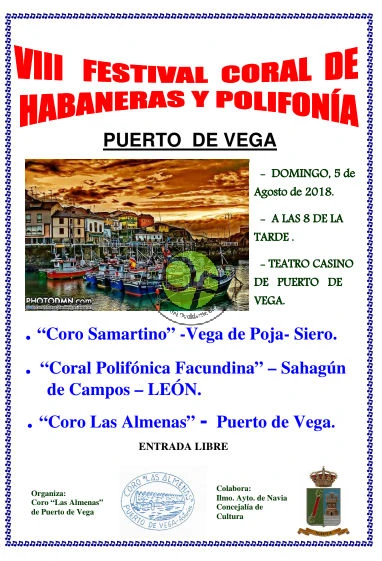 VIII Festival Coral de Habaneras y Polifonía 2018 en Puerto de Vega