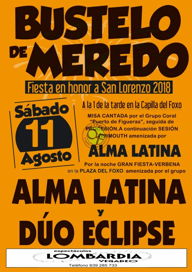 Fiesta de San Lorenzo 2018 en Bustelo de Meredo