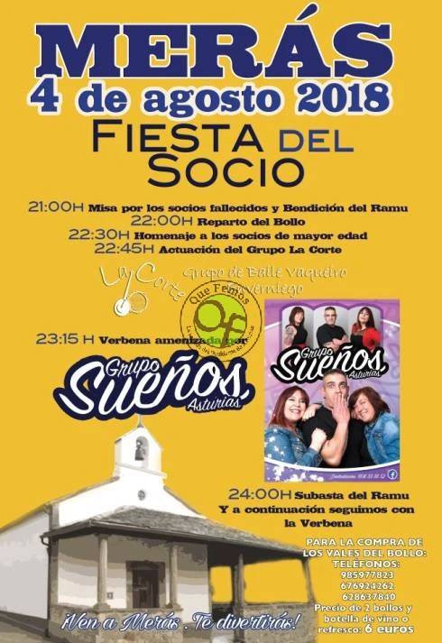 Fiesta del Socio 2018 en Merás
