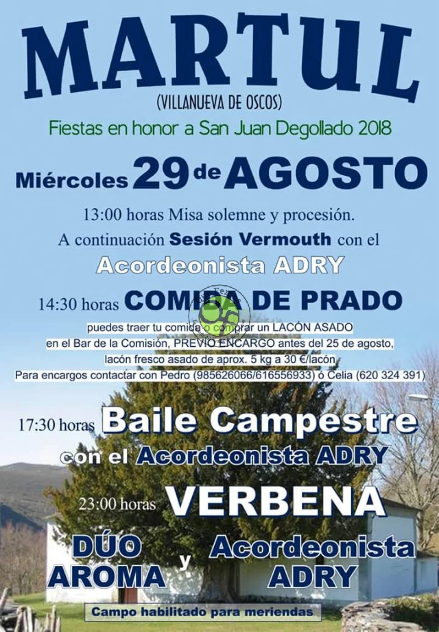 Fiestas de San Juan Degollado 2018 en Martul