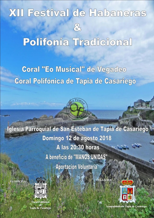 XII Festival de Habaneras & Polifonía Tradicional 2018 en Tapia